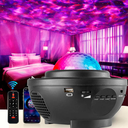 Proyector Estrellas Galaxia -  Altavoz Mando Distancia
