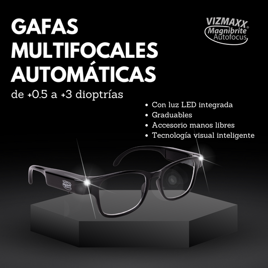 Gafas Inteligentes con Luz LED – Visión Perfecta en Cualquier Distancia