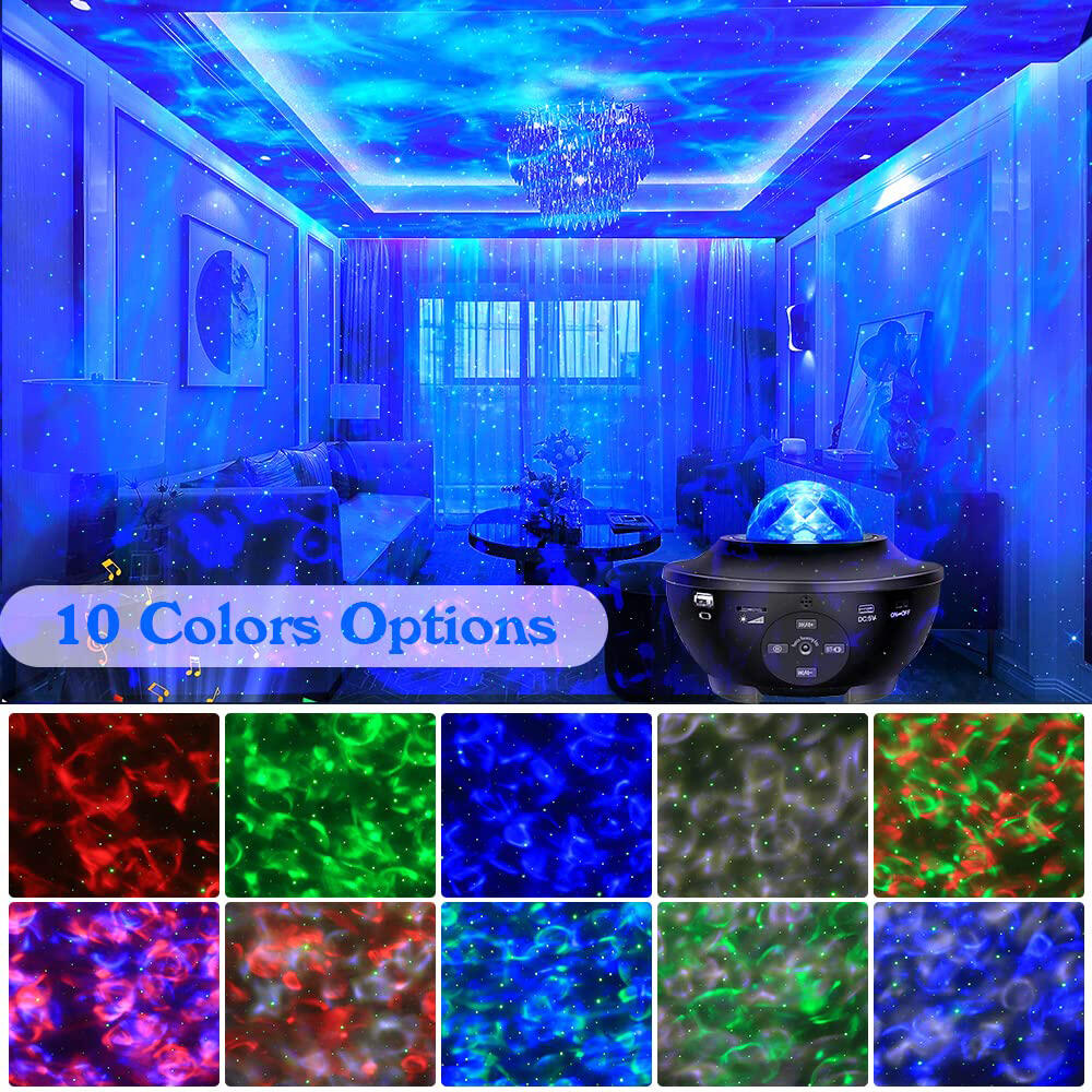 Proyector Estrellas Galaxia -  Altavoz Mando Distancia