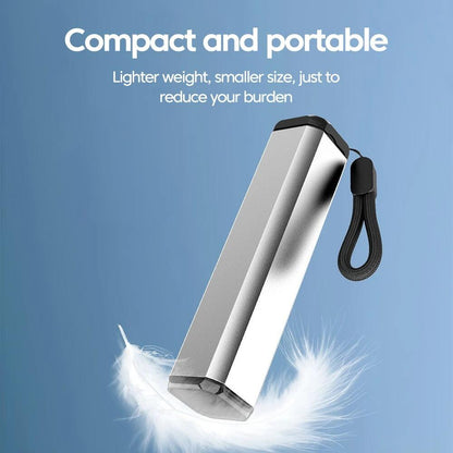 “AluTrip Stand” – soporte de aluminio plegable para móvil, elegante y portátil